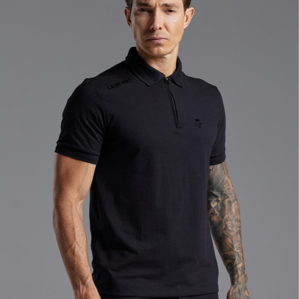 Camisa Polo Zíper Frontal 