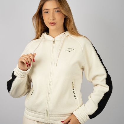 Moletom Ziper Emive Branco